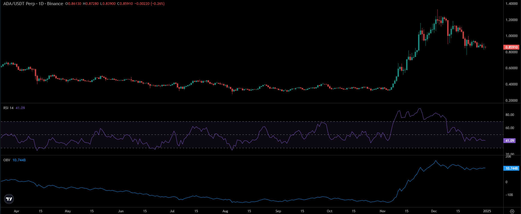 ADA Price Chart | Source: TradingView