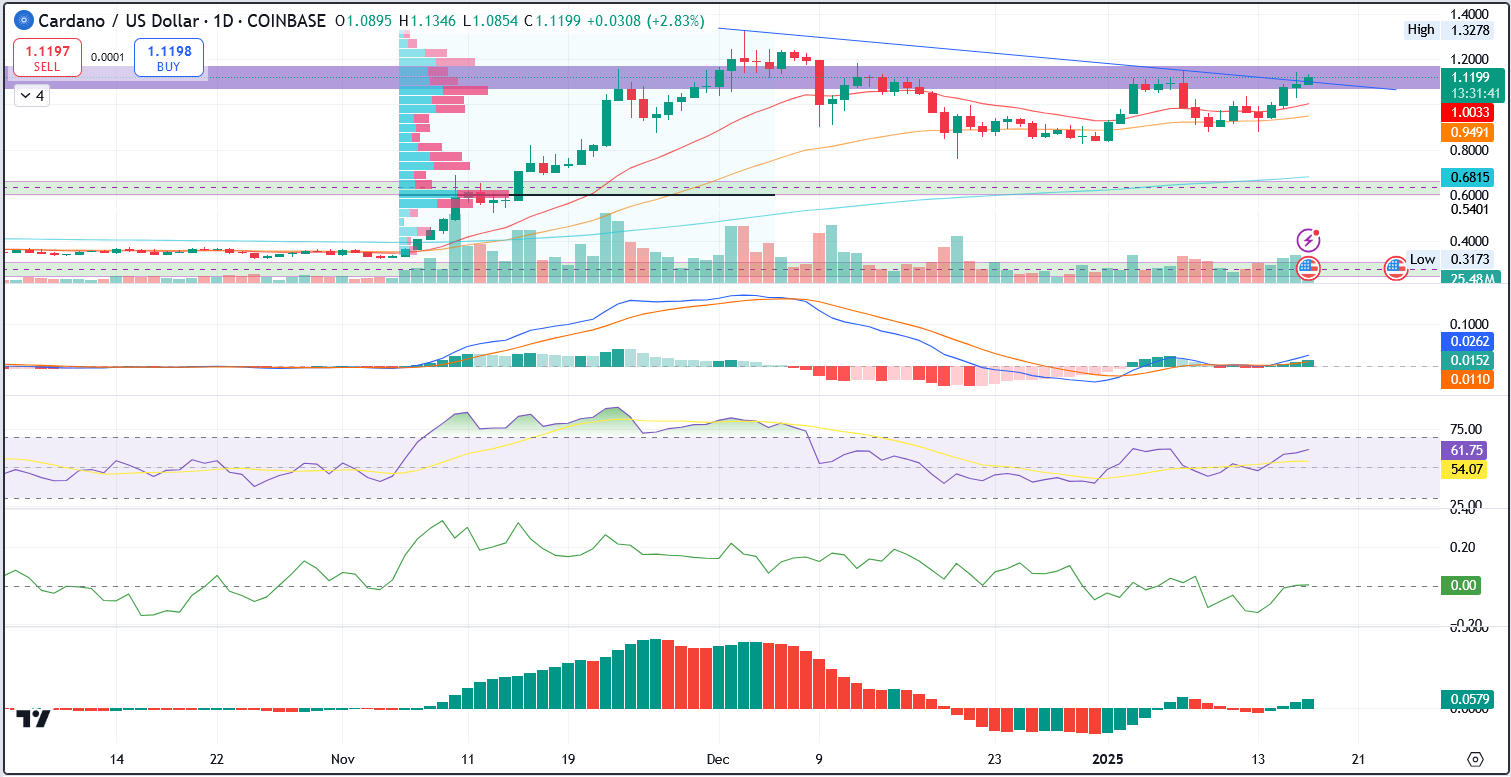 ADA/USD 1.D. Indicators | Source: TradingView