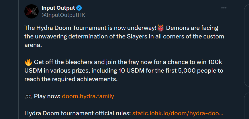 Announcement tweet post