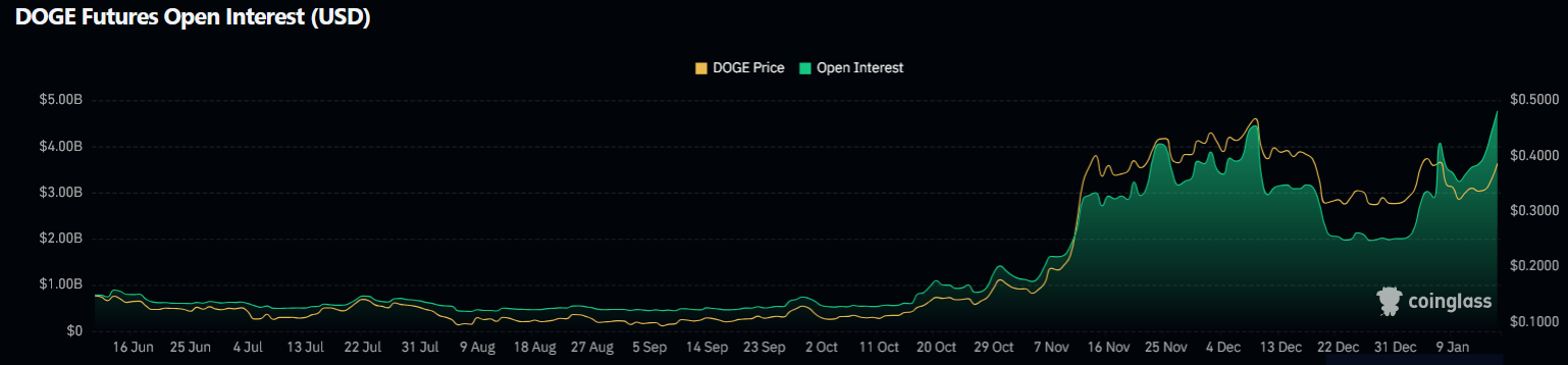 DOGE OI | Source: Coinglass