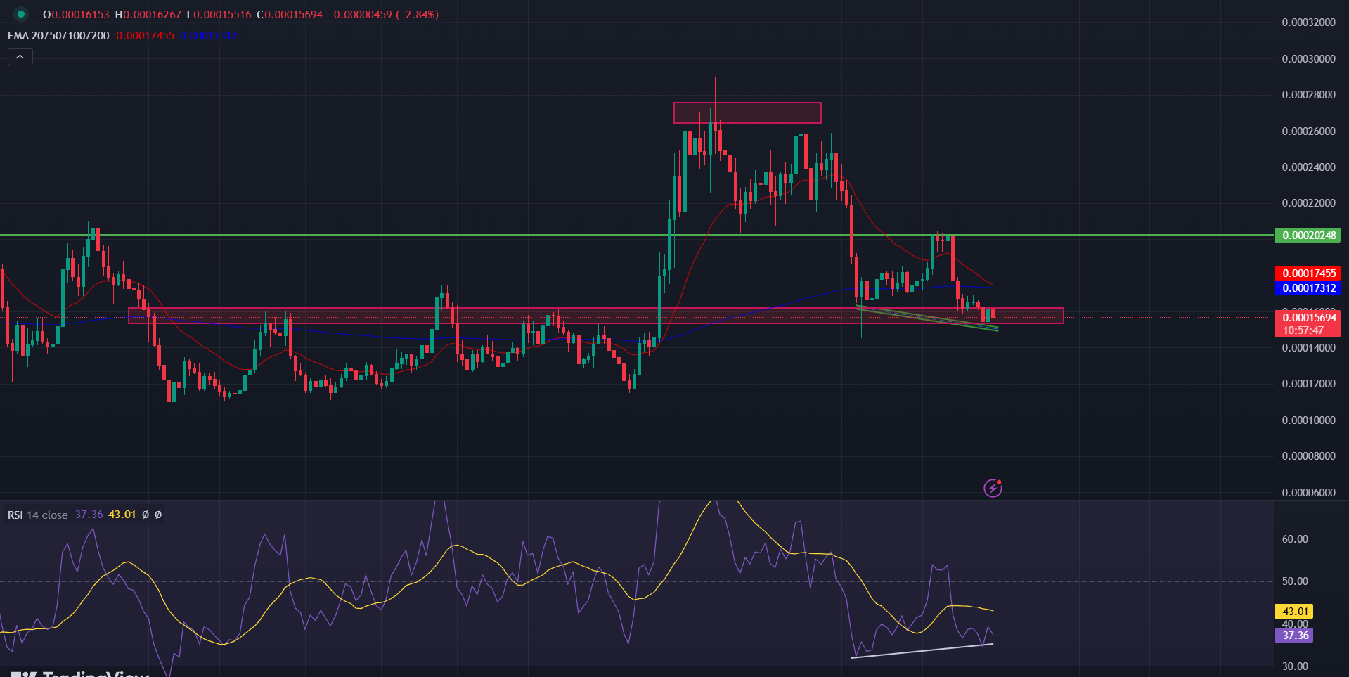 FLOKI/USD 1-D Chart | Source: TradingView
