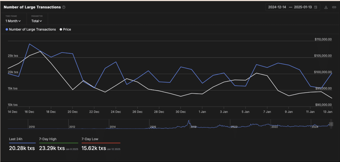 Large Transaction Data | Source: IntotheBlock