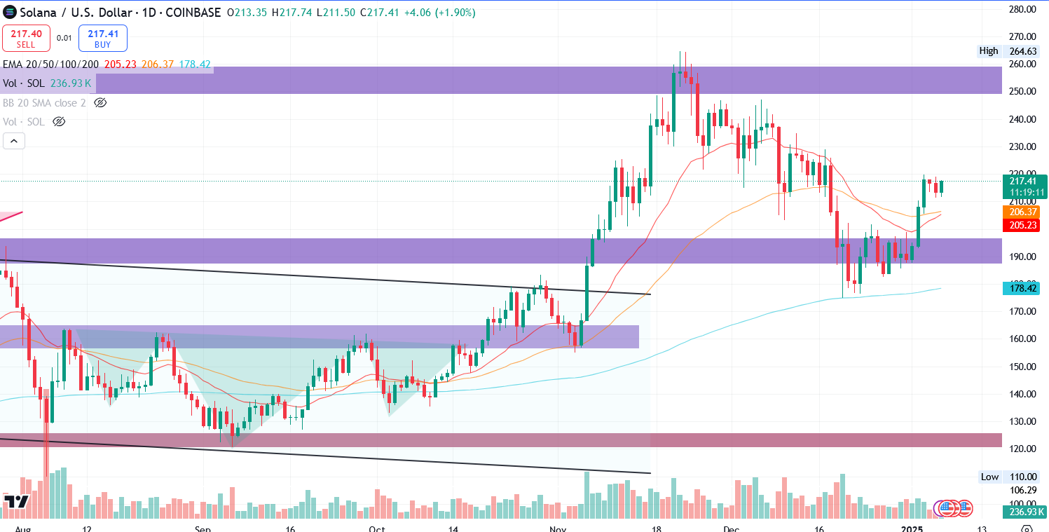 SOL/USD 1.D. | Source: TradingView