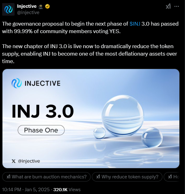Injective Crypto Surges with 3.0 Upgrade: Is $30 the next Target?