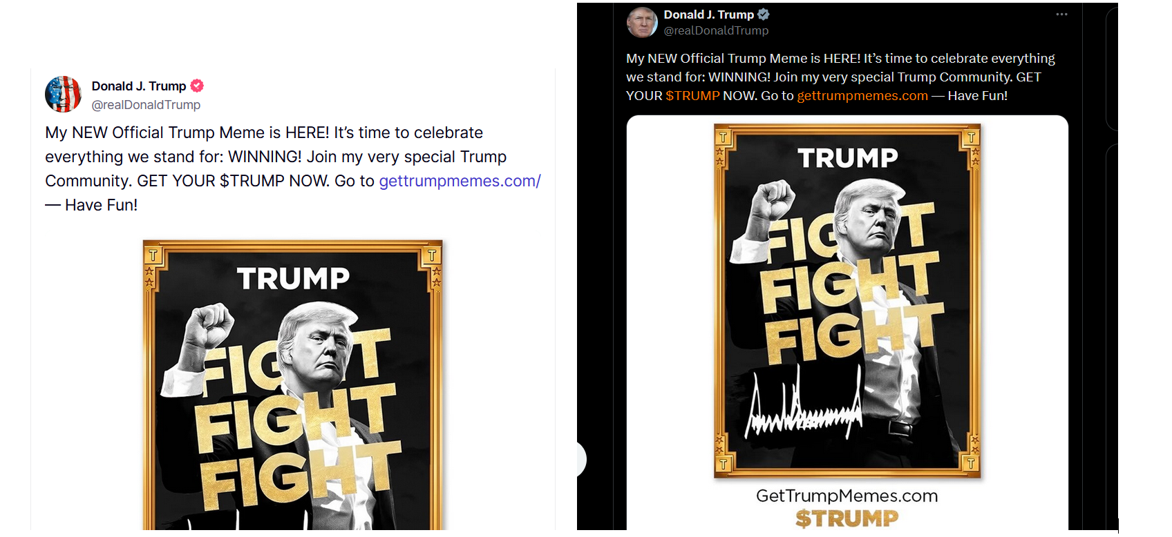 TRUMP Announcement | Source: Truth Social & X