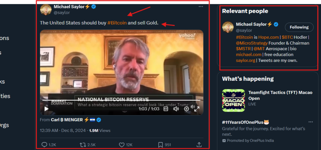 Tweet post