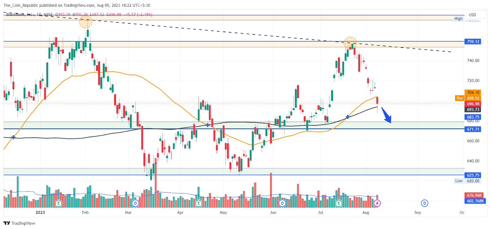 Blackrock Stock Price Forecast: Trend Reversal or Just Showoff?