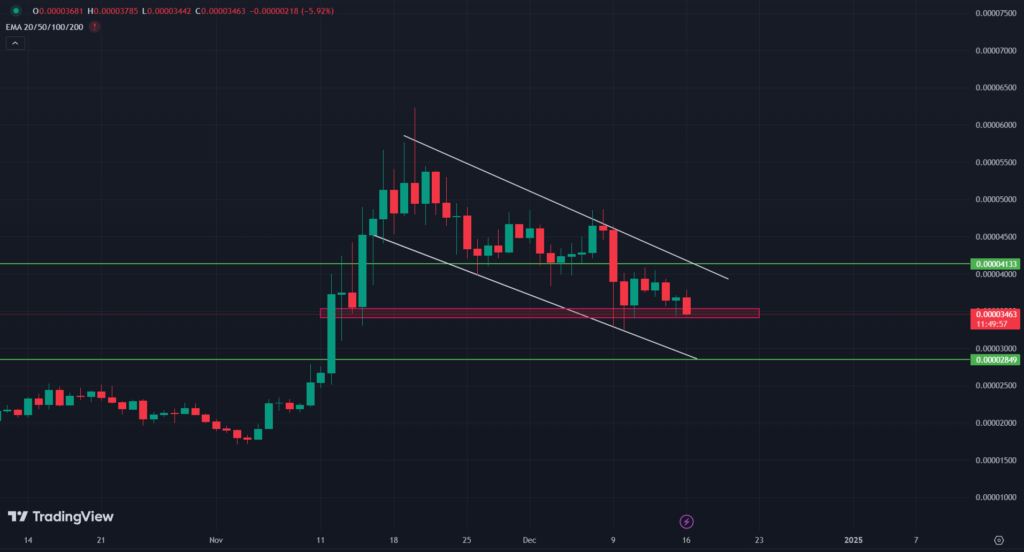 BINANCE: BONK/USD 1-D Chart