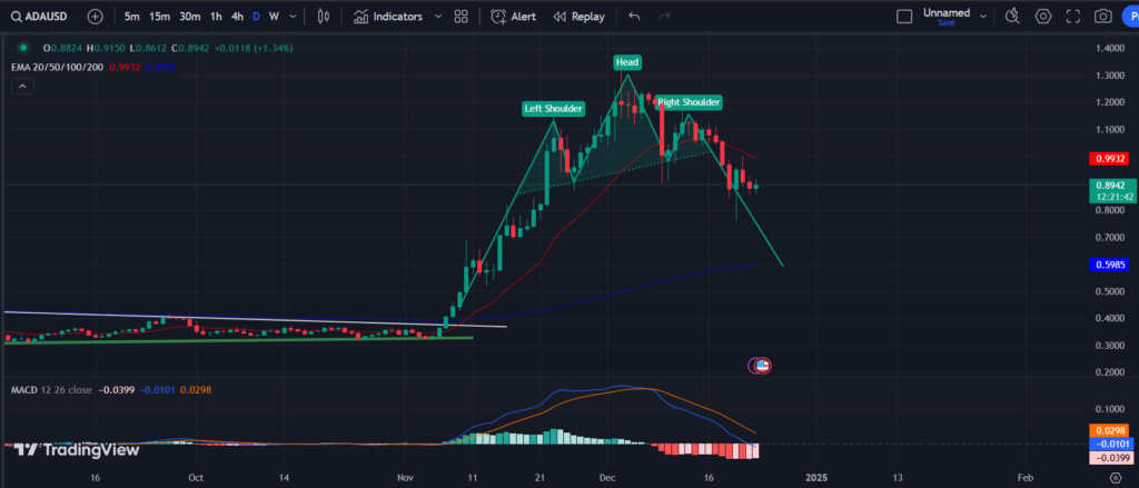 BINANCE: ADA/USD 1-D Chart