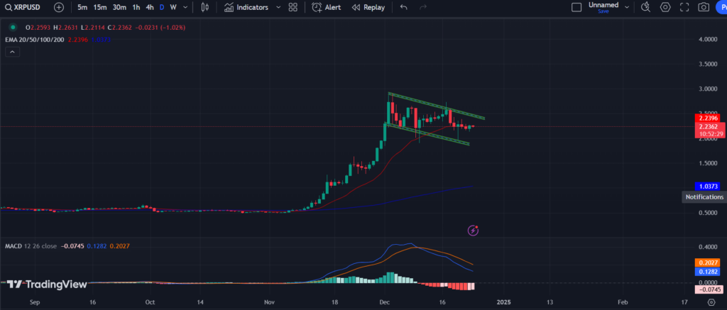 BINANCE: XRP/USD 1-D Chart 
