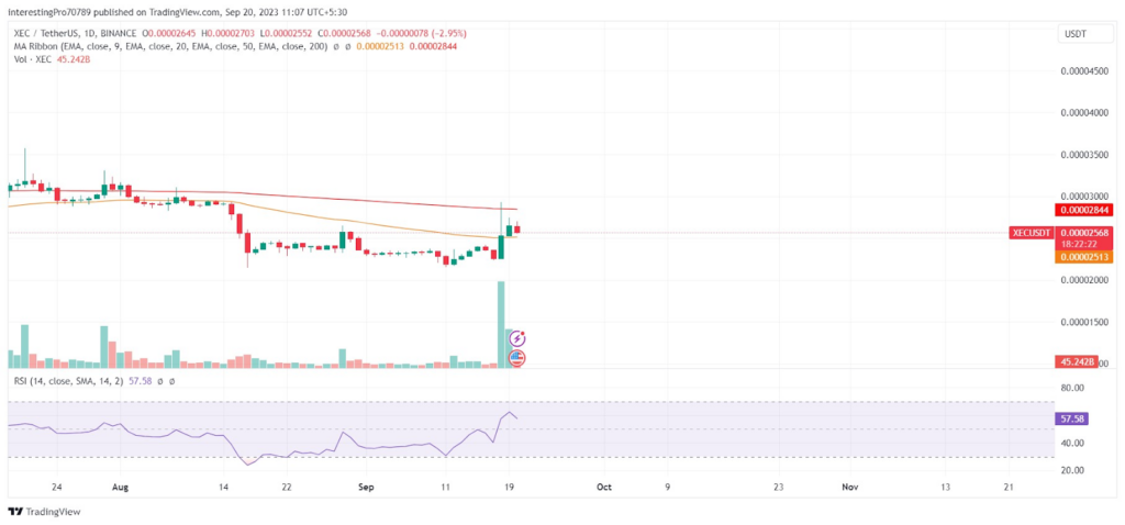 XEC Coin Price Analysis: Will the Price Continue its Uptrend?
