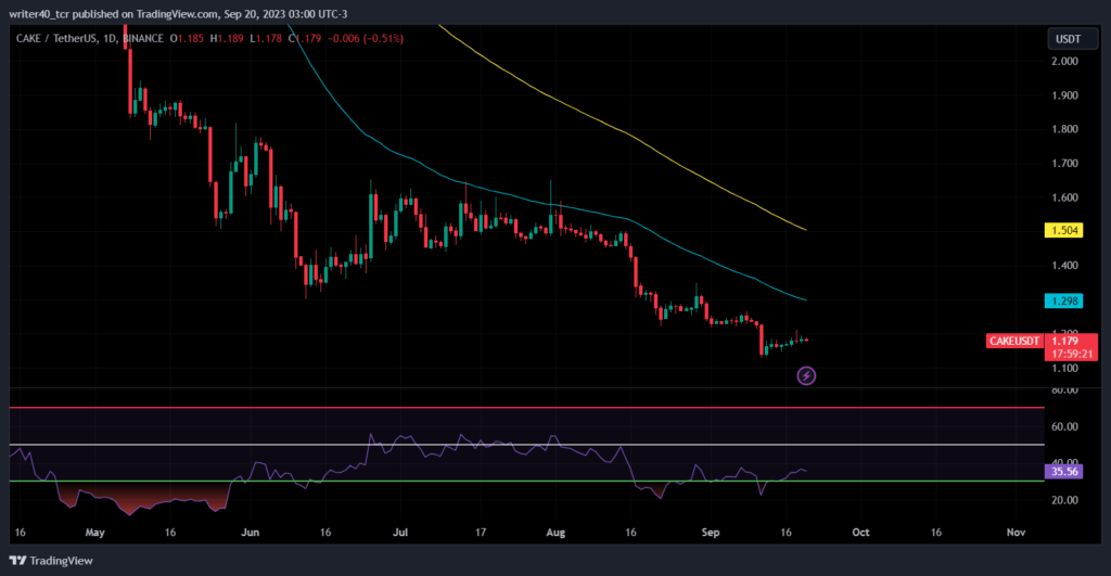 CAKE Coin Price: Will the Token Price Fall More from $1.180 Level