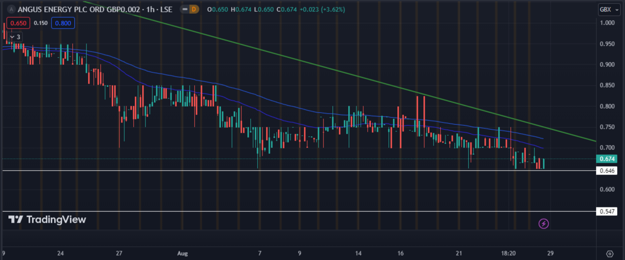 A Strong Bearish Trendline and a Yearly Low for Angus Energy Stock