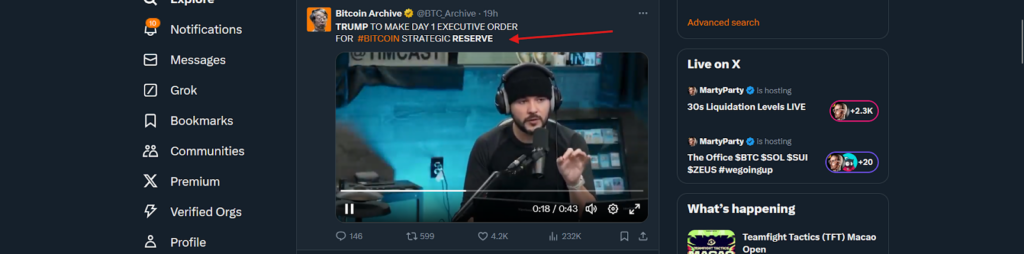 tweet post