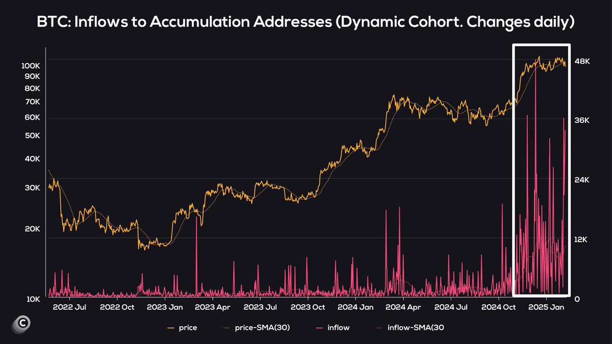 bitcoin inflows