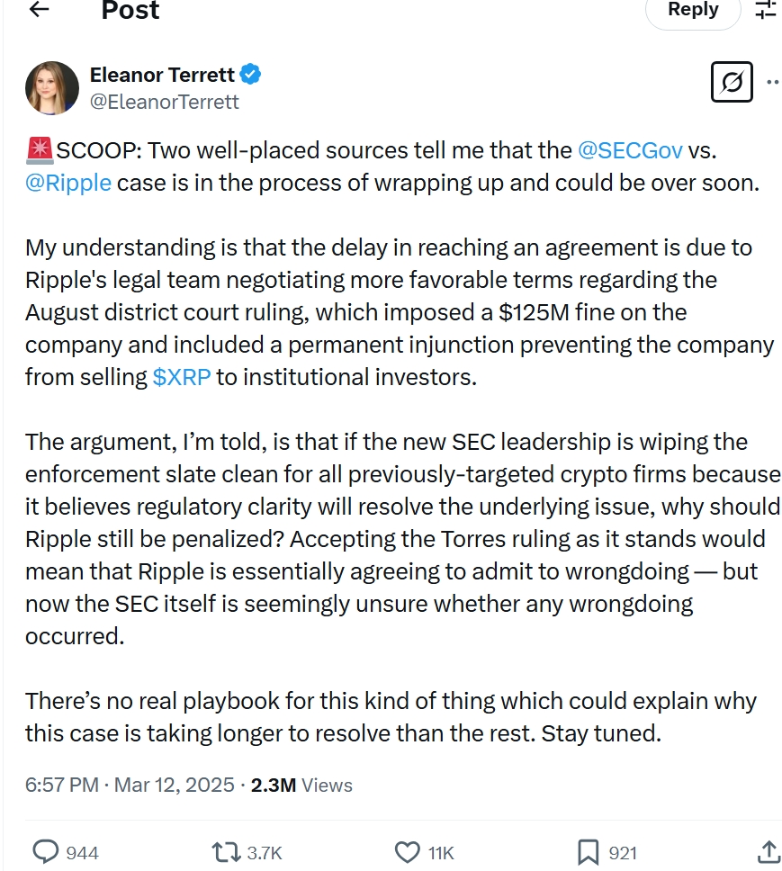 ripple vs SEC
