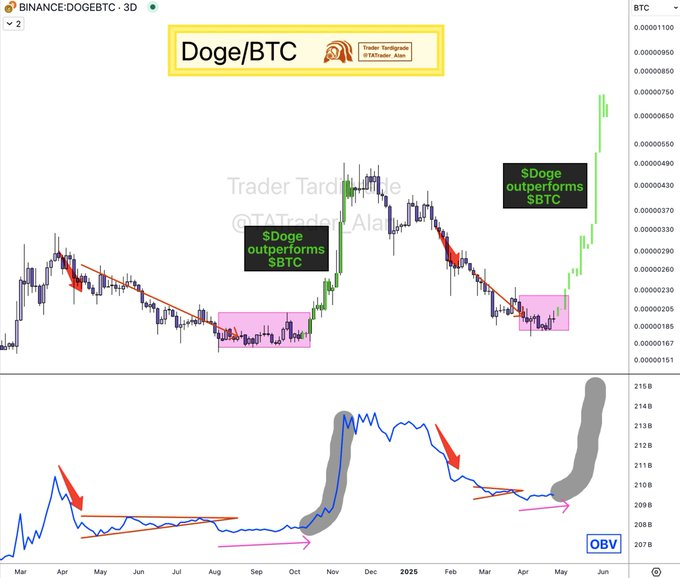 DOGE/BTC Price Chart 