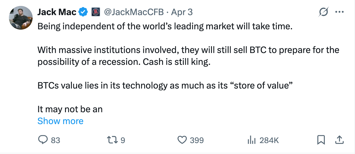 BTC Price prediction