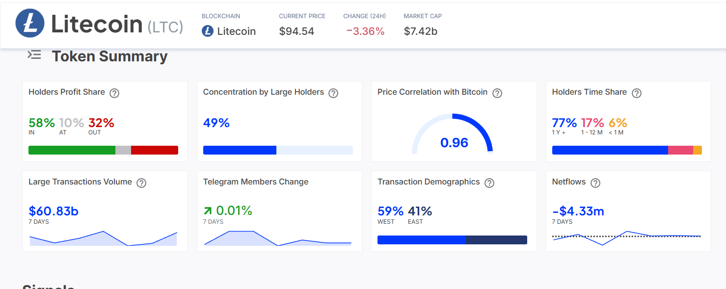 Litecoin Token Summary