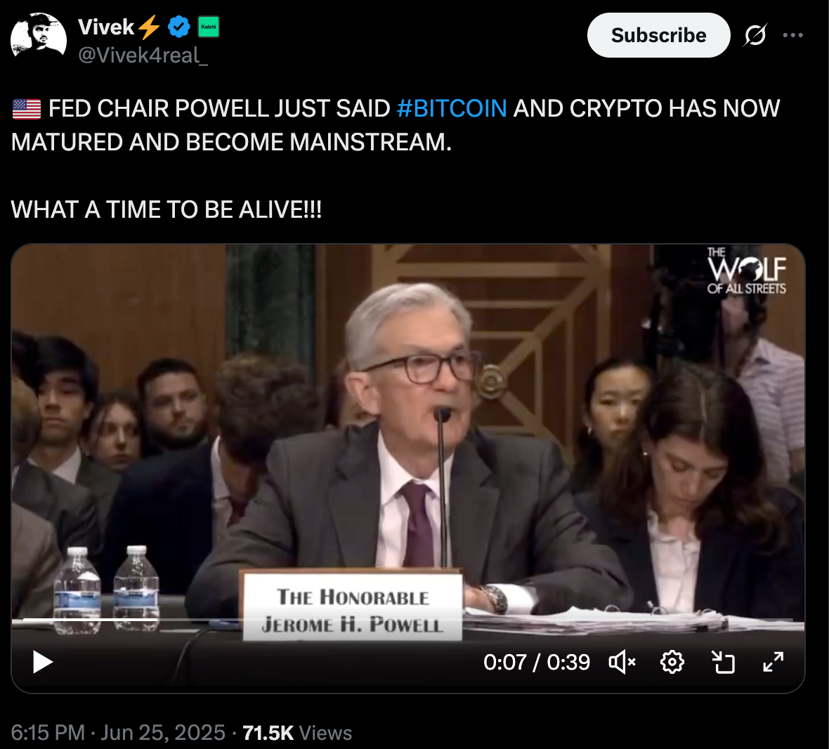 FED Chair Powell
