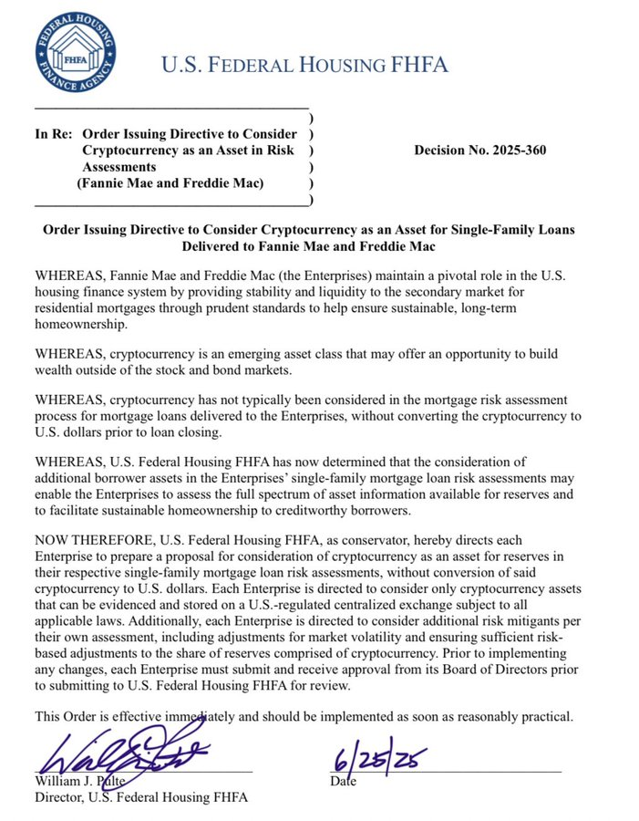 US Federal housing FHFA