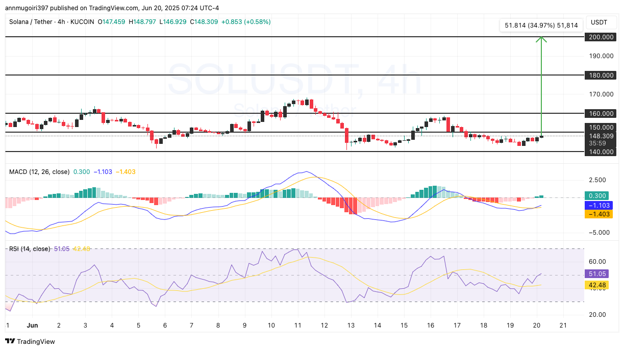 Solana Price Performance Chart 