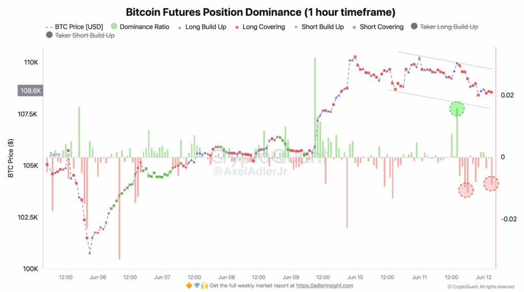 Bitcoin futures position dominance