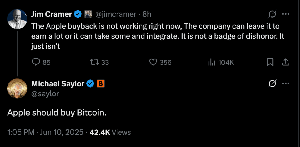 Apple should buy bitcoin