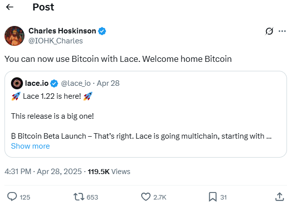 bitcoin with lace