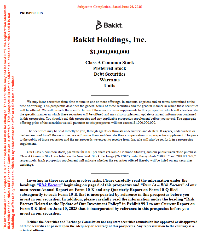 Bakkt Holdings Inc