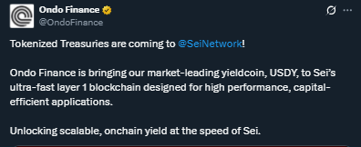 ONDO x SEI partnership