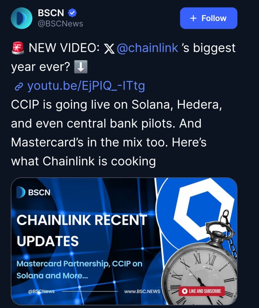 Chainlink CCIP news