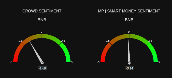 BNB-Publikum vs. Smart Money-Stimmung