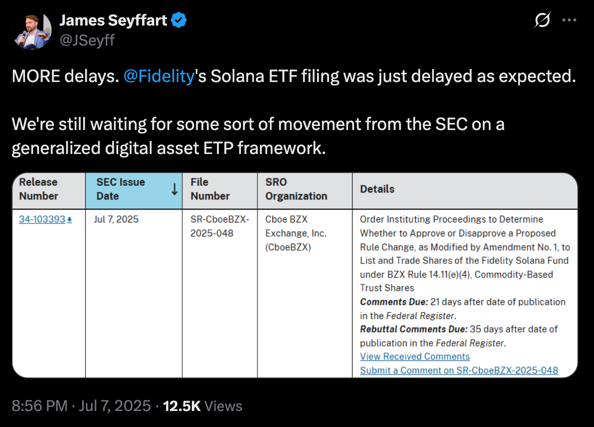 James Seyffart update