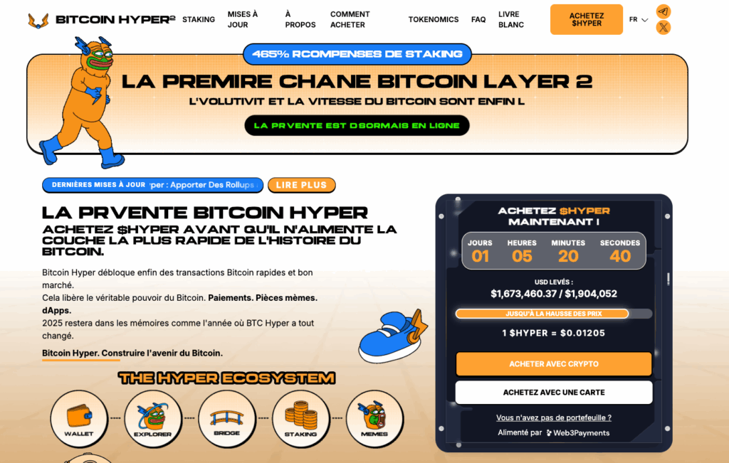 Bitcoin hyper prévente