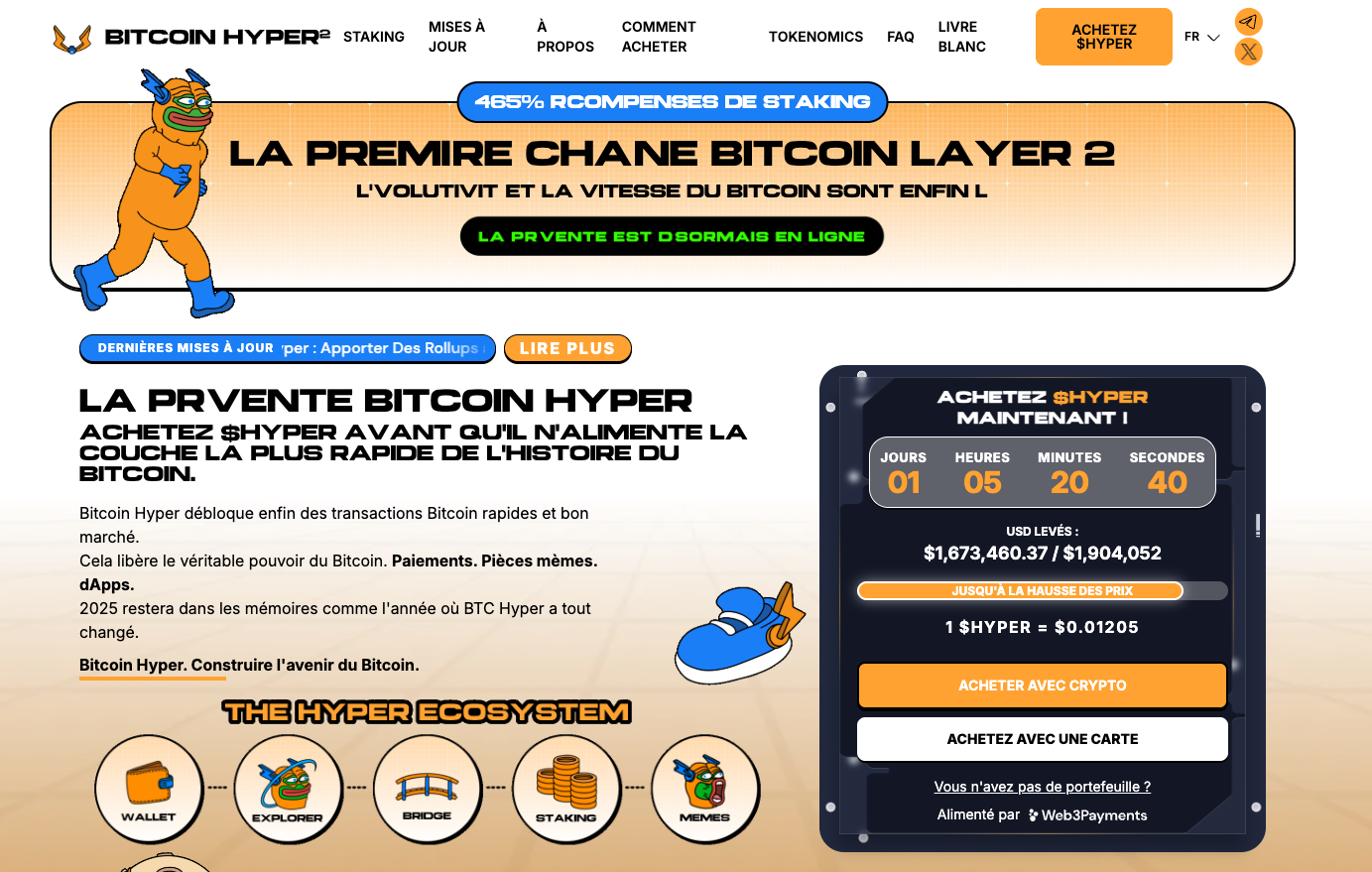 bitcoin hyper est en prévente