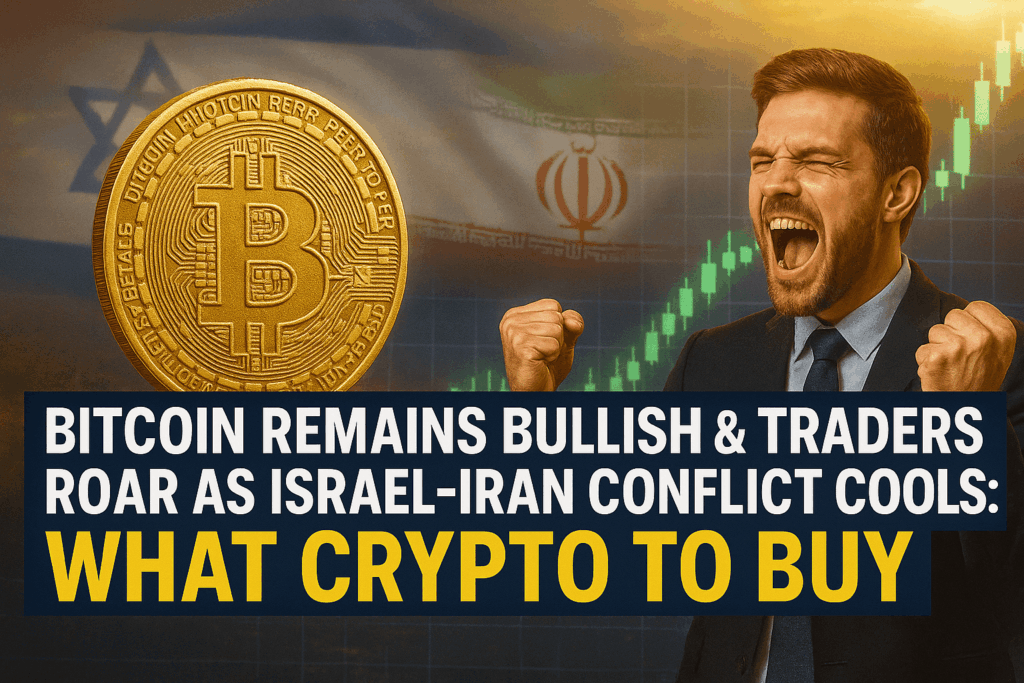 Bitcoin Remains Bullish & Traders Roar as Israel-Iran Conflict Cools: What Crypto to Buy