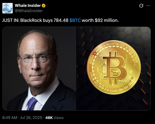 BlackRock buys 92 million |