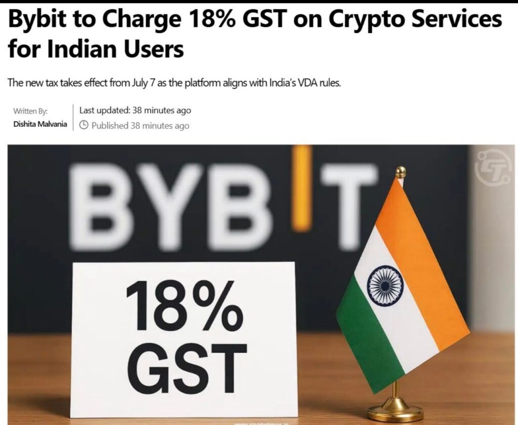 Bybit to charge 18% 