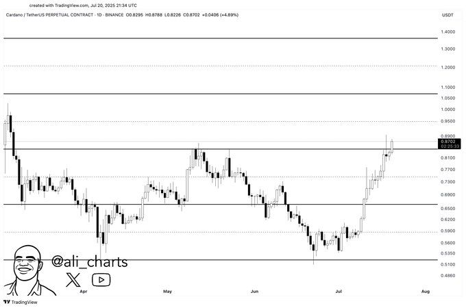 Cardano Price Prediction Chart 