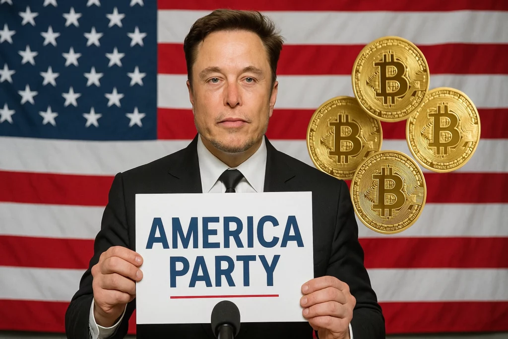 Krypto News: Elon Musks ‘America Party’ wird diese Kryptowährungen akzeptieren! Reagiert der Markt jetzt bullish?
