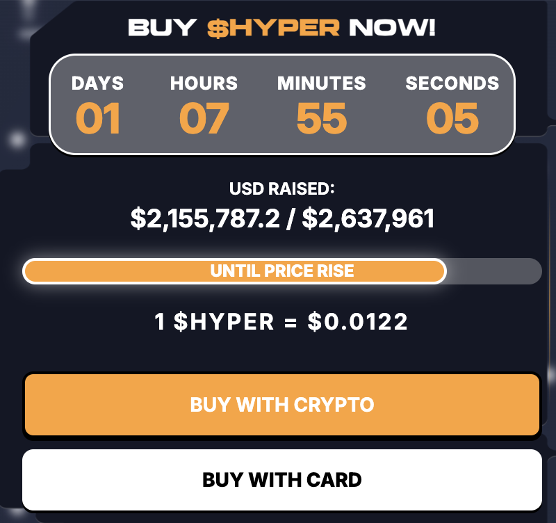 Buy $Hyper in presale.