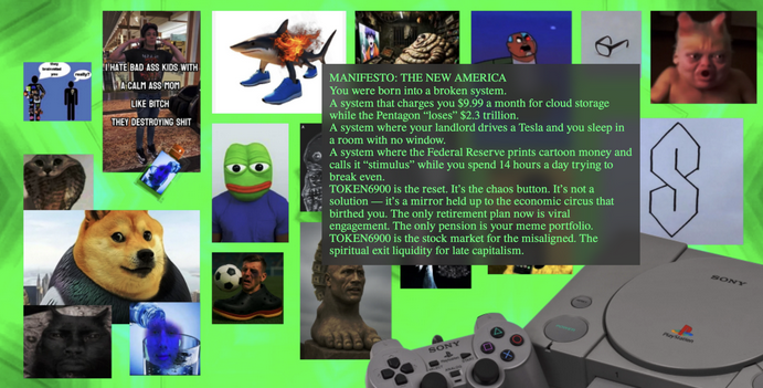 Token6900 manifesto for a New America