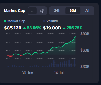 Meme coin market cap.