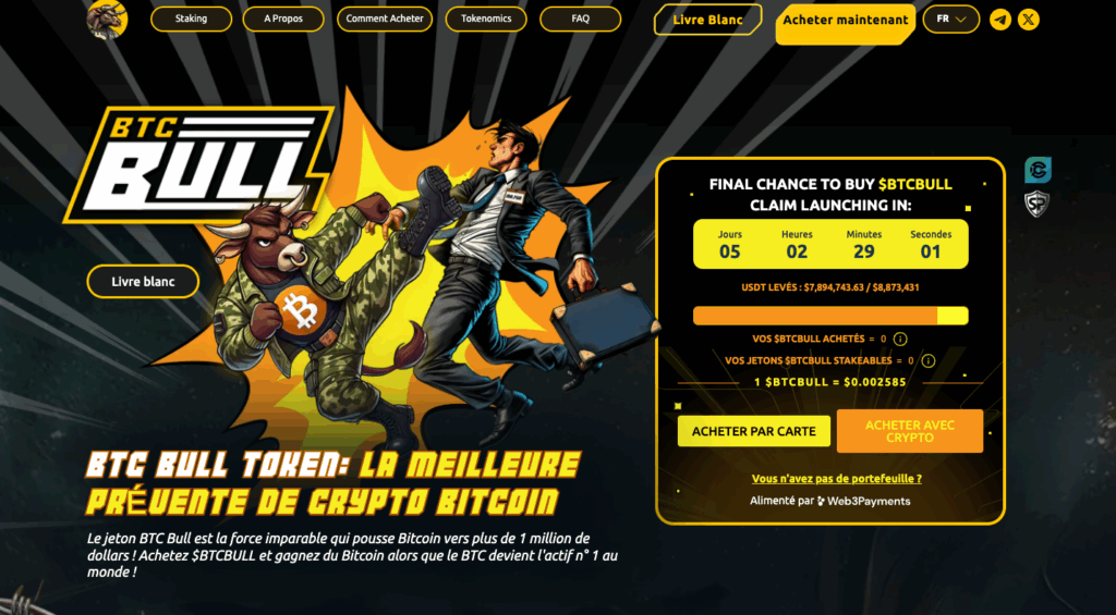 Bitcoin Bull Token en fin de prévente