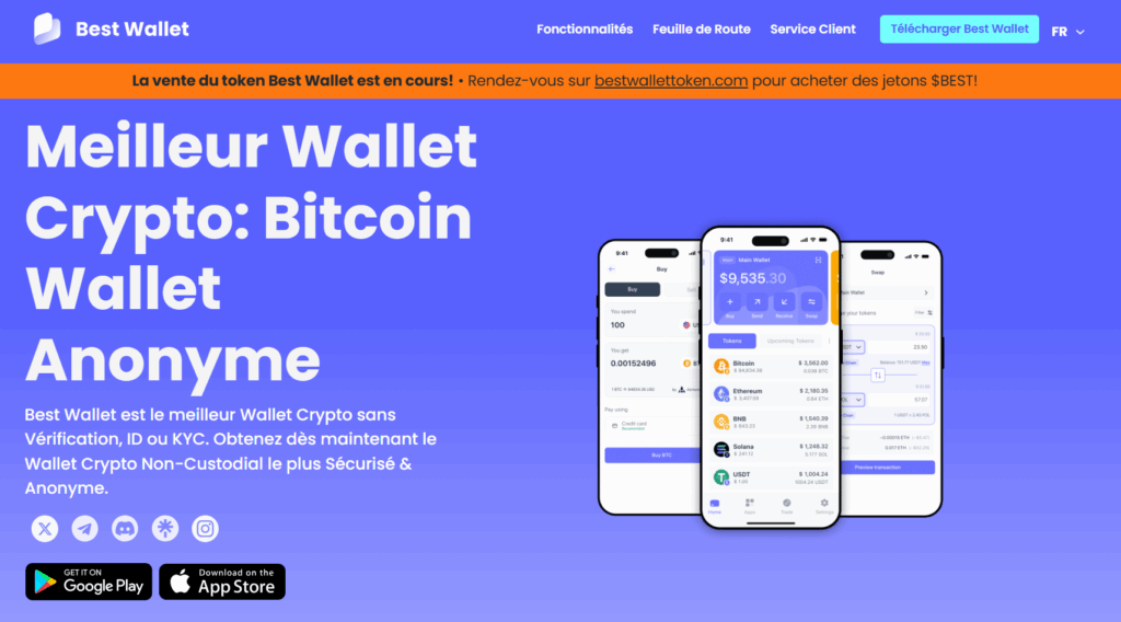 BestWallet le meilleur portefeuille web3 2025