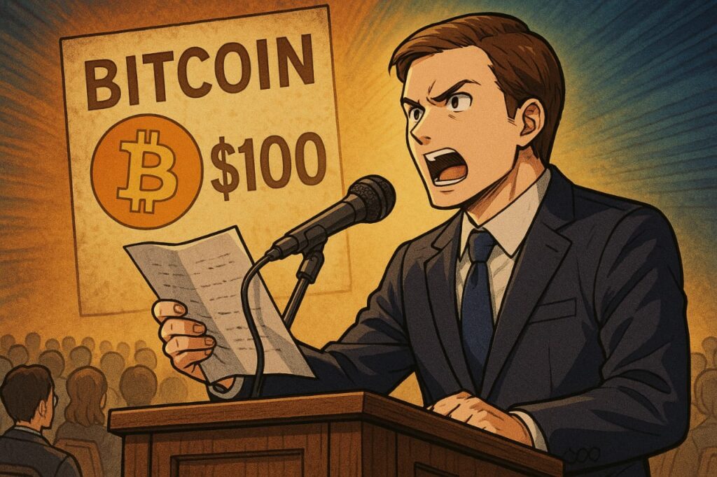Le discours oublié qui a marqué l’histoire du Bitcoin à 100 $