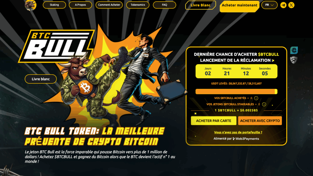 Bitcoin Bull meilleur altcoin à acheter pour un bull run