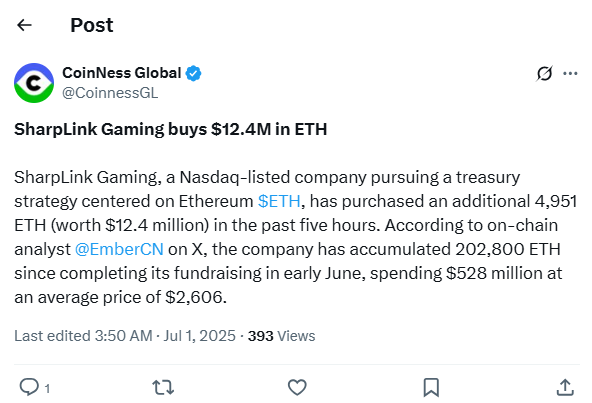 ethereum $ETH