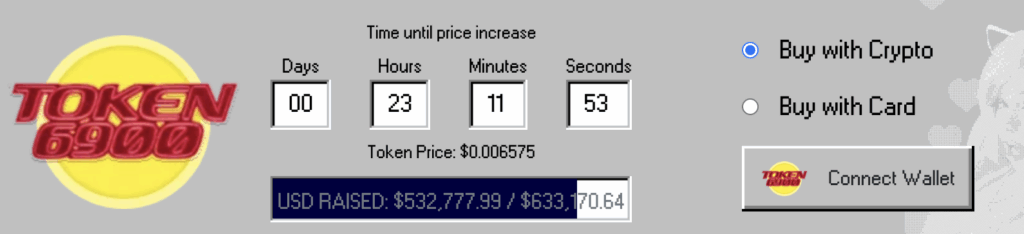 token6900 current price.